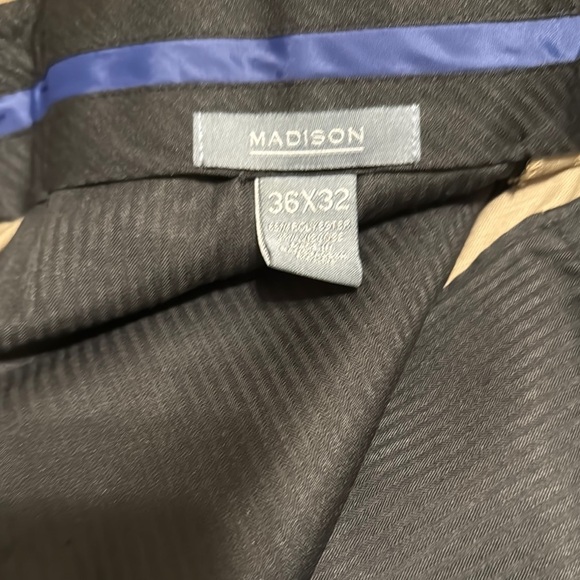 Madison Slim Fit Brown Dress Pants 36 x 32 - Picture 9 of 9